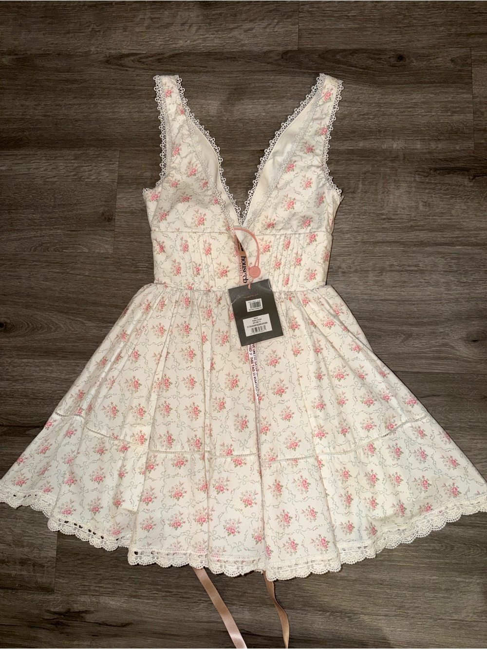 House of CB Salma rose print mini dress - Picture 14 of 16